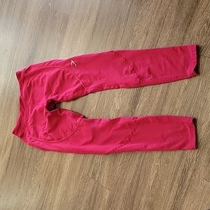 Gymshark Deep Red Leggings Size Medium